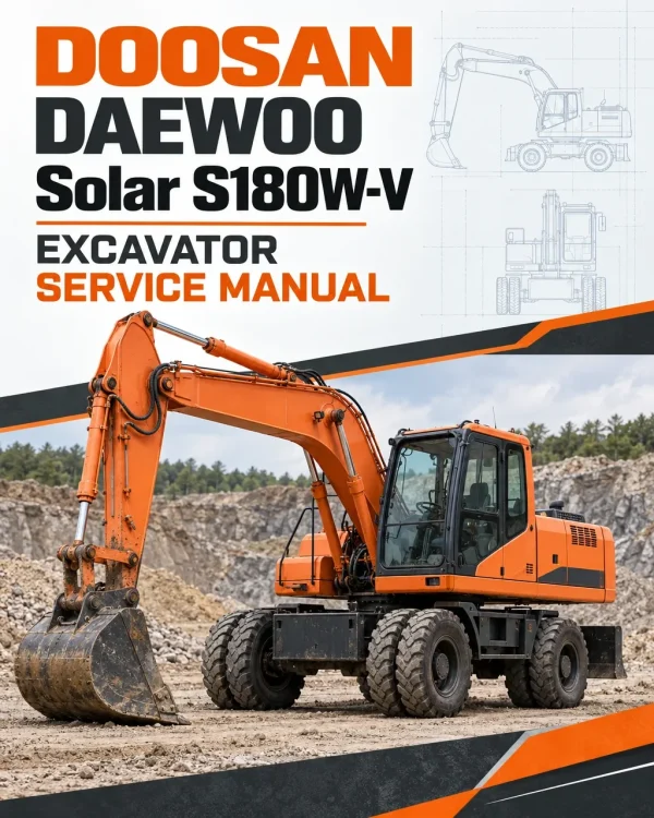 Doosan Daewoo Solar S180W-V Excavator Service Manual