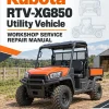 Kubota RTV-XG850 Utility Vehicle Workshop Service Repair Manual