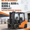 Doosan Daewoo B20S-3, B25S-3, B30S-3 Forklift Repair Service Manual