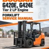 Doosan Daewoo G420E, G424E Tier 2 LP Engine Forklift Service Manual