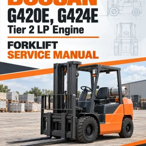 Doosan Daewoo G420E, G424E Tier 2 LP Engine Forklift Service Manual