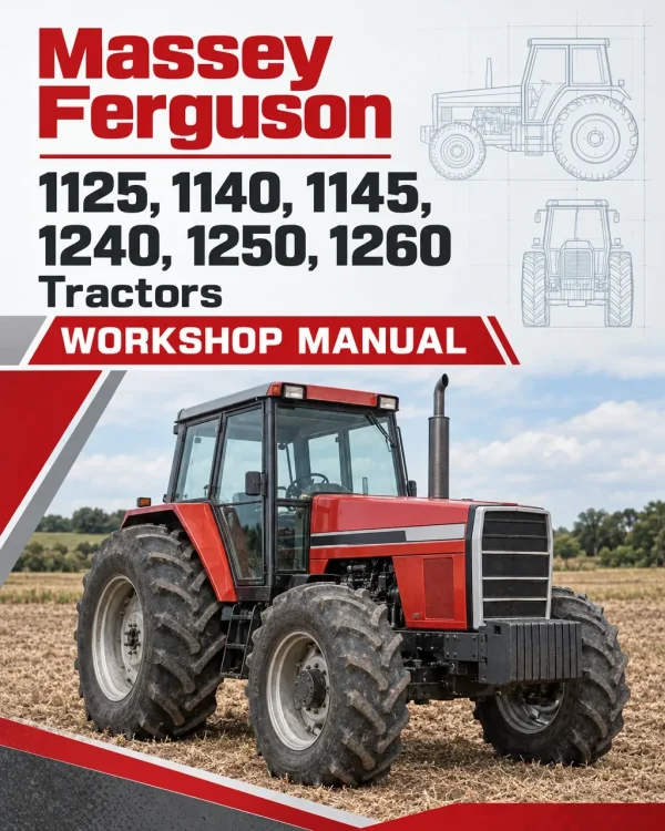 Massey Ferguson 1125, 1140, 1145, 1240, 1250, 1260 Tractors Workshop Manual