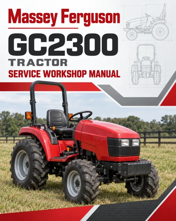 Massey Ferguson GC2300 Tractor Service Workshop Manual