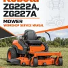 Kubota ZG222A, ZG227A Mower Workshop Service Manual Kubota ZG222A, ZG227A Mower Workshop Service Manual