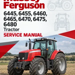 Massey Ferguson 6445, 6455, 6460, 6465, 6470, 6475, 6480 Tractor Service Manual
