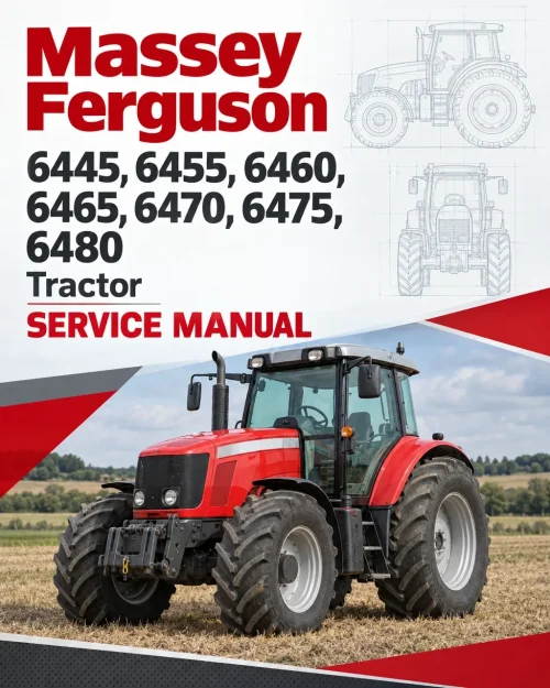 Massey Ferguson 6445, 6455, 6460, 6465, 6470, 6475, 6480 Tractor Service Manual