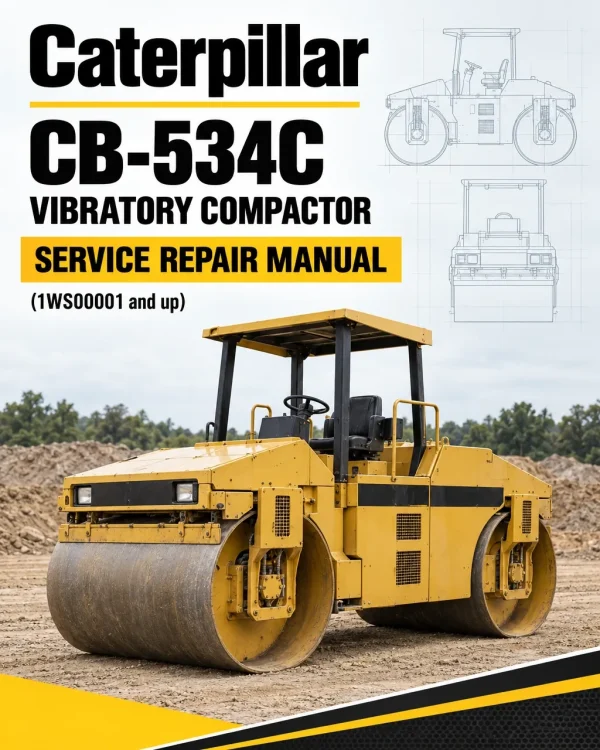 Caterpillar CAT CB-534C Vibratory Compactor Service Repair Manual (1WS00001 and up) Caterpillar CAT CB-534C Vibratory Compactor Service Repair Manual (1WS00001 and up)