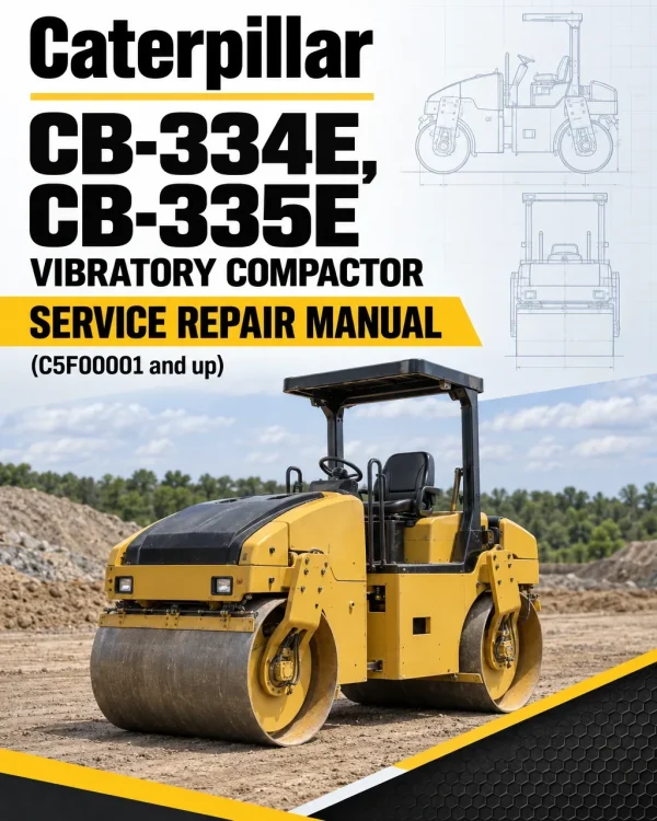 Caterpillar CAT CB-334E, CB-335E Vibratory Compactor Service Repair Manual (C5F00001 and up) Caterpillar CAT CB-334E, CB-335E Vibratory Compactor Service Repair Manual (C5F00001 and up)