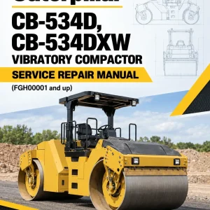 Caterpillar CAT CB-534D, CB-534DXW Vibratory Compactor Service Repair Manual (FGH00001 and up)
