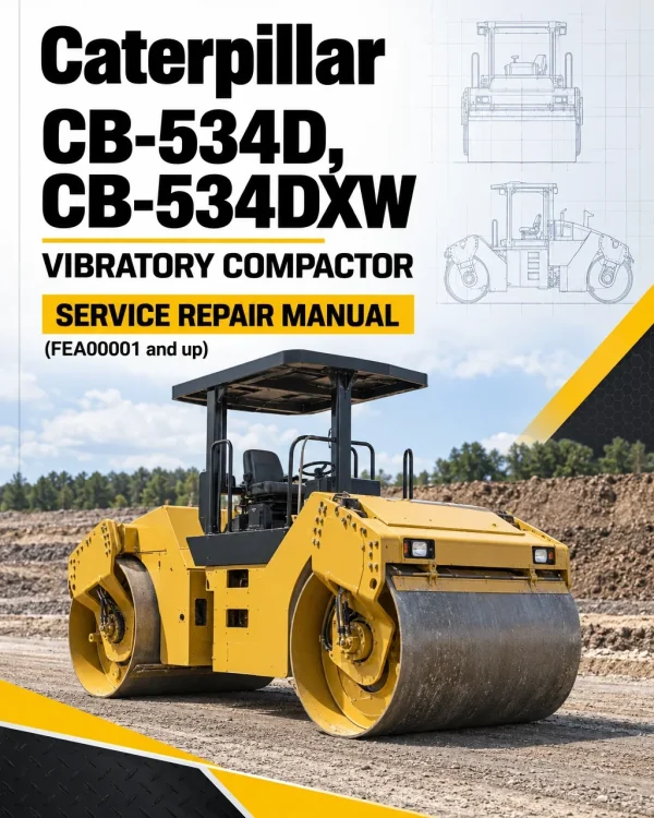 Caterpillar CAT CB-534D, CB-534DXW Vibratory Compactor Service Repair Manual (FEA00001 and up) Caterpillar CAT CB-534D, CB-534DXW Vibratory Compactor Service Repair Manual (FEA00001 and up)