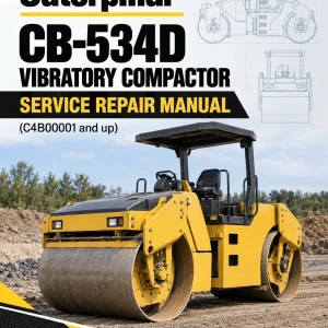 Caterpillar CAT CB-534D Vibratory Compactor Service Repair Manual (C4B00001 and up)