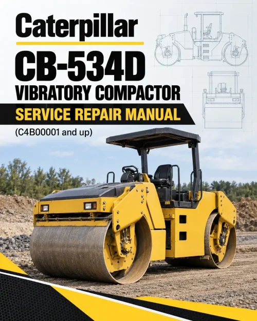 Caterpillar CAT CB-534D Vibratory Compactor Service Repair Manual (C4B00001 and up)