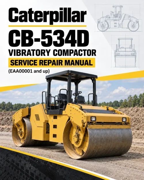 Caterpillar CAT CB-534D Vibratory Compactor Service Repair Manual (EAA00001 and up)