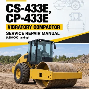 Caterpillar CAT CS-433E, CP-433E Vibratory Compactor Service Repair Manual (ASN00001 and up)