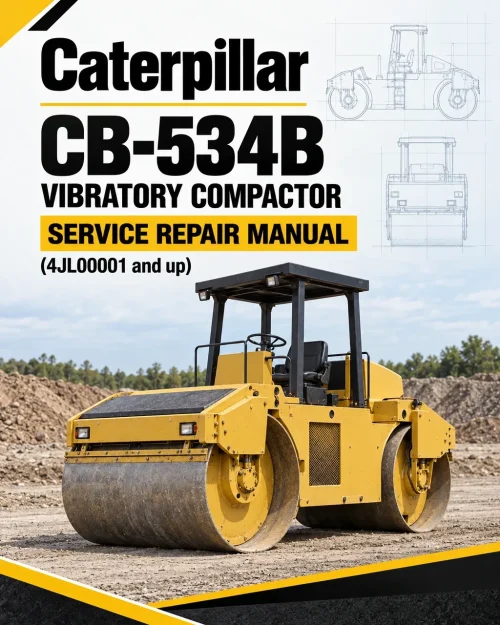 Caterpillar CAT CB-534B Vibratory Compactor Service Repair Manual (4JL00001 and up)