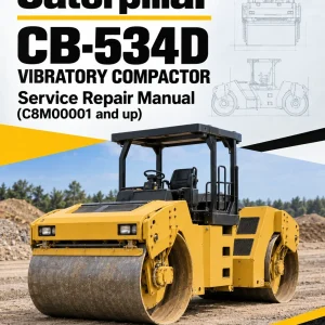 Caterpillar CAT CB-534D Vibratory Compactor Service Repair Manual (C8M00001 and up)