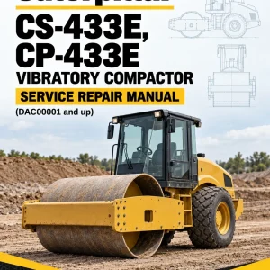Caterpillar CAT CS-433E, CP-433E Vibratory Compactor Service Repair Manual (DAC00001 and up)