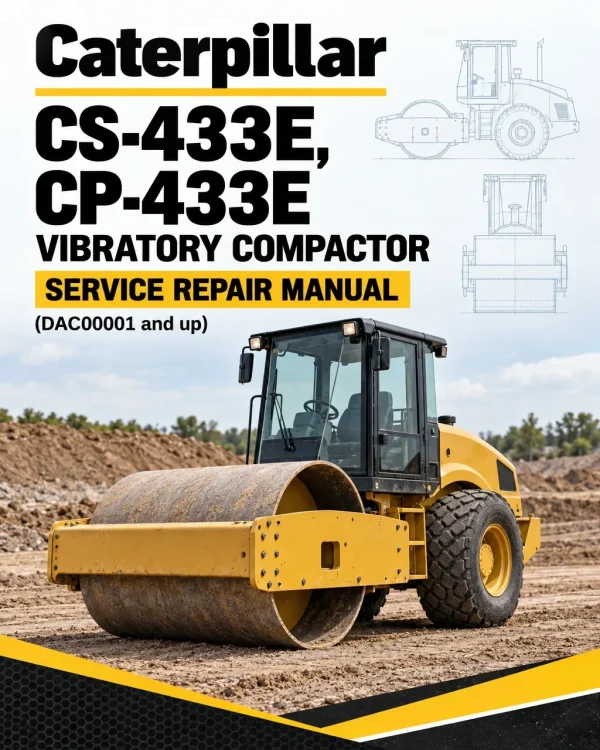 Caterpillar CAT CS-433E, CP-433E Vibratory Compactor Service Repair Manual (DAC00001 and up) Caterpillar CAT CS-433E, CP-433E Vibratory Compactor Service Repair Manual (DAC00001 and up)