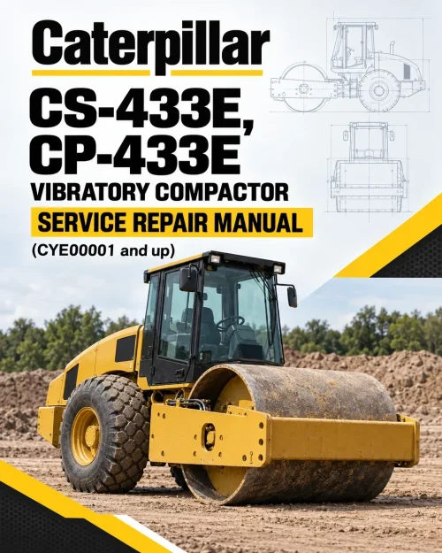 Caterpillar CAT CS-433E, CP-433E Vibratory Compactor Service Repair Manual (CYE00001 and up)