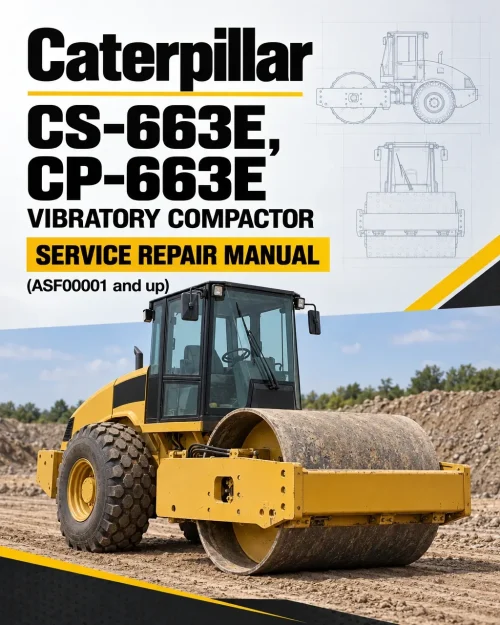 Caterpillar CAT CS-663E, CP-663E Vibratory Compactor Service Repair Manual (ASF00001 and up)