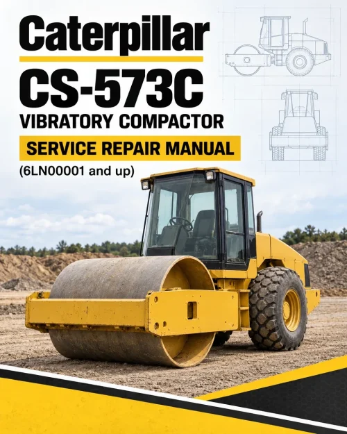 Caterpillar CAT CS-573C Vibratory Compactor Service Repair Manual (6LN00001 and up)