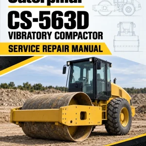 Caterpillar CAT CS-563D Vibratory Compactor Service Repair Manual (1SZ00001 and up)