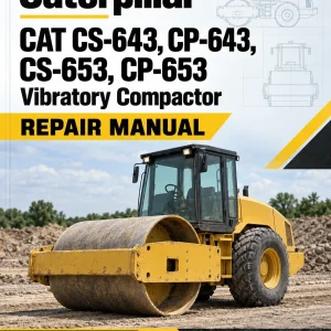 Caterpillar CAT CS-643, CP-643, CS-653, CP-653 Vibratory Compactor Repair Manual (7JD00001 and up) Caterpillar CAT CS-643, CP-643, CS-653, CP-653 Vibratory Compactor Repair Manual (7JD00001 and up)