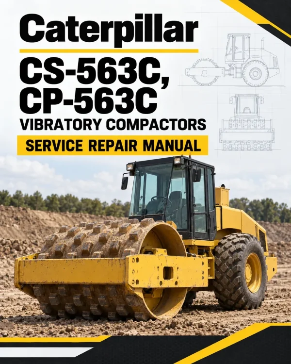 Caterpillar CAT CS-563C, CP-563C Vibratory Compactors Service Repair Manual (4KN00001 and up)