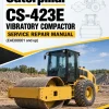 Caterpillar CAT CS-423E Vibratory Compactor Service Repair Manual (EAE00001 and up)
