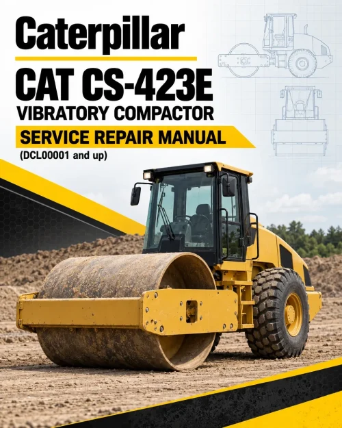Caterpillar CAT CS-423E Vibratory Compactor Service Repair Manual (DCL00001 and up) Caterpillar CAT CS-423E Vibratory Compactor Service Repair Manual (DCL00001 and up)