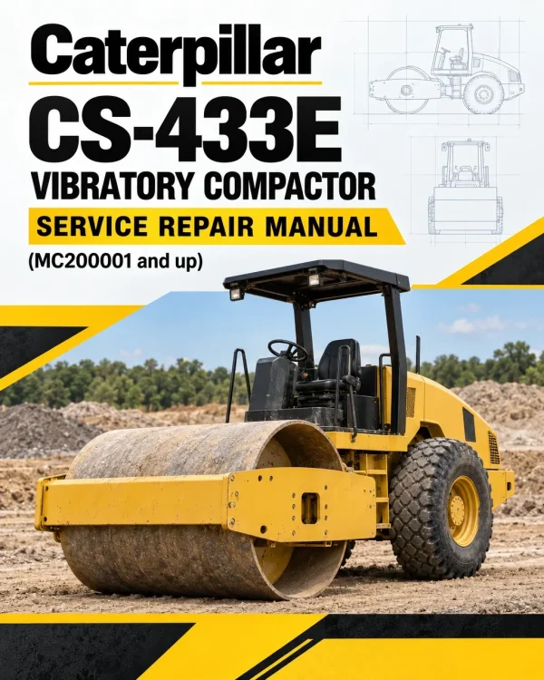 Caterpillar CAT CS-433E Vibratory Compactor Service Repair Manual (MC200001 and up)