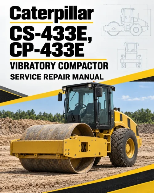 Caterpillar CAT CS-433E, CP-433E Vibratory Compactor Service Repair Manual (CFP00001 and up)