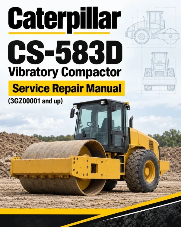 Caterpillar CAT CS-583D Vibratory Compactor Service Repair Manual (3GZ00001 and up)