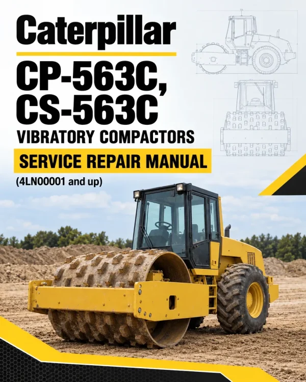 Caterpillar CAT CP-563C, CS-563C Vibratory Compactors Service Repair Manual (4LN00001 and up)