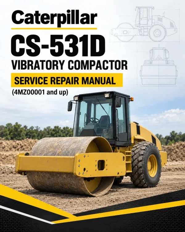 Caterpillar CAT CS-531D Vibratory Compactor Service Repair Manual (4MZ00001 and up)