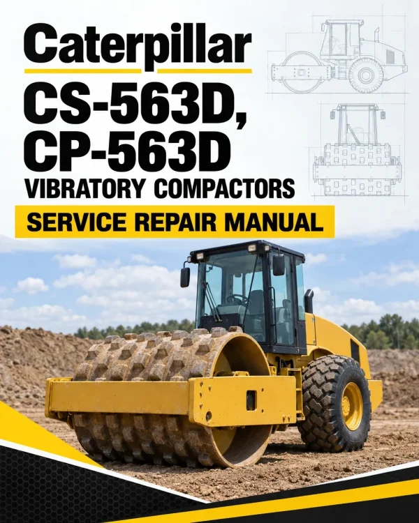 Caterpillar CAT CS-563D, CP-563D Vibratory Compactors Service Repair Manual (9MW00001 and up)