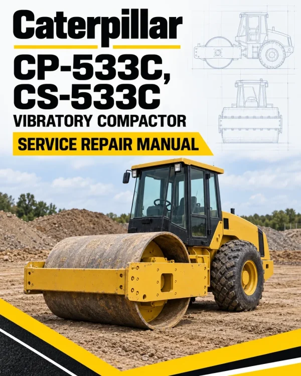 Caterpillar CAT CP-533C, CS-533C Vibratory Compactor Service Repair Manual (2WN00001 and up)