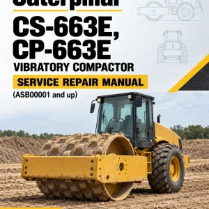 Caterpillar CAT CS-663E, CP-663E Vibratory Compactor Service Repair Manual (ASB00001 and up)