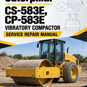 Caterpillar CAT CS-583E, CP-583E Vibratory Compactor Service Repair Manual (CNX00001 and up)