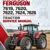 Massey Ferguson 7619, 7620, 7622, 7624, 7626 Tractor Service Manual Massey Ferguson 7619, 7620, 7622, 7624, 7626 Tractor Service Manual