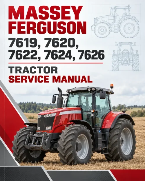 Massey Ferguson 7619, 7620, 7622, 7624, 7626 Tractor Service Manual