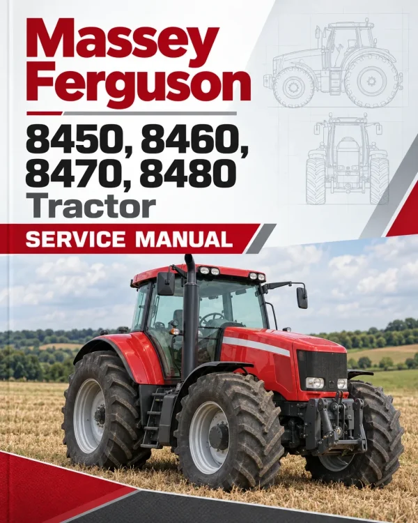 Massey Ferguson 8450, 8460, 8470, 8480 Tractor Service Manual Massey Ferguson 8450, 8460, 8470, 8480 Tractor Service Manual