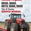 Massey Ferguson 8650, 8660, 8670, 8680, 8690 Tier 4i Tractor Service Manual Massey Ferguson 8650, 8660, 8670, 8680, 8690 Tier 4i Tractor Service Manual