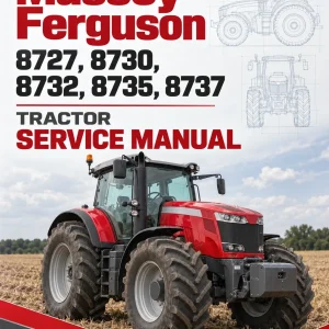 Massey Ferguson 8727, 8730, 8732, 8735, 8737 Tractor Service Manual
