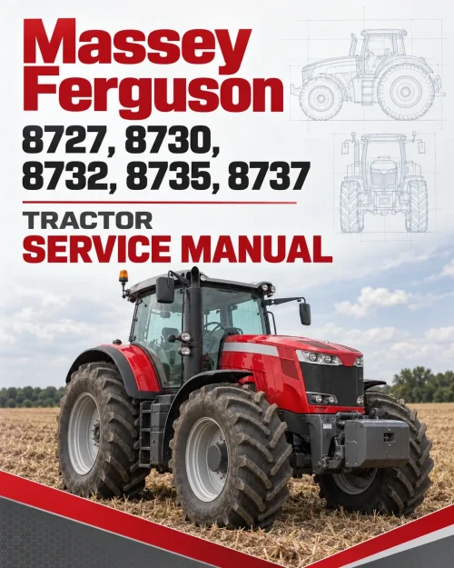 Massey Ferguson 8727, 8730, 8732, 8735, 8737 Tractor Service Manual