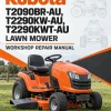 Kubota T2090BR-AU, T2290KW-AU, T2290KWT-AU Lawn Mower Workshop Repair Manual