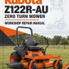 Kubota Z122R-AU Zero Turn Mower Workshop Repair Manual Kubota Z122R-AU Zero Turn Mower Workshop Repair Manual
