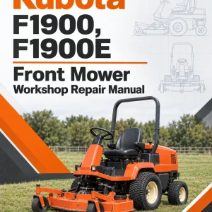 Kubota F1900, F1900E Front Mower Workshop Repair Manual Kubota F1900, F1900E Front Mower Workshop Repair Manual