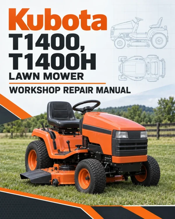 Kubota T1400, T1400H Lawn Mower Workshop Repair Manual Kubota T1400, T1400H Lawn Mower Workshop Repair Manual