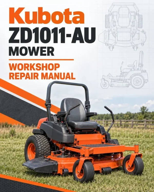 Kubota ZD1011-AU Mower Workshop Repair Manual Kubota ZD1011-AU Mower Workshop Repair Manual